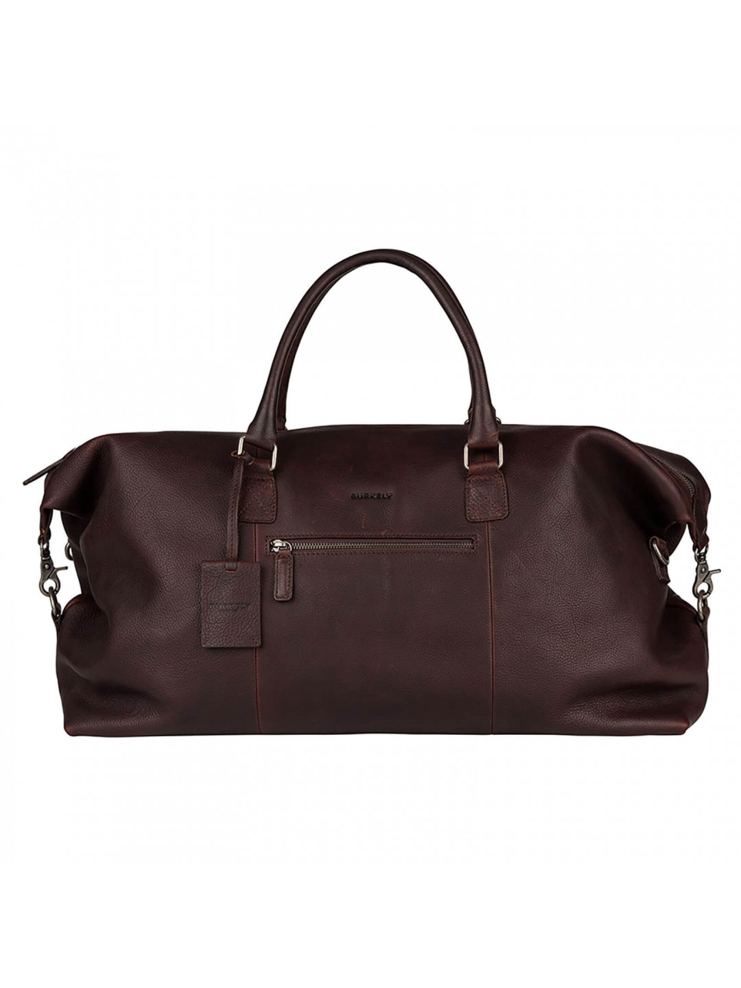 Kožená cestovní taška Burkely Alexander – tmavě hnědá